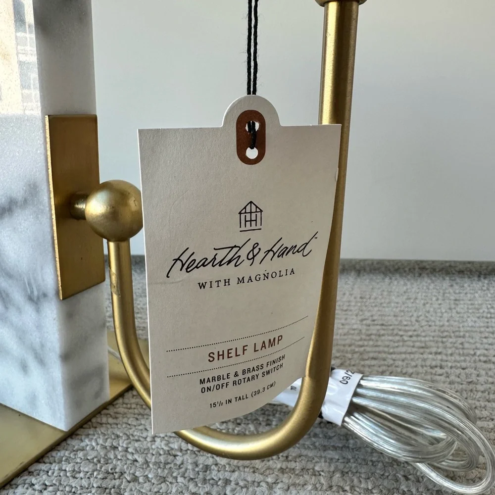 Hearth & Hand with Magnolia Marble Book Shelf Lamp - Picture 3 of 8